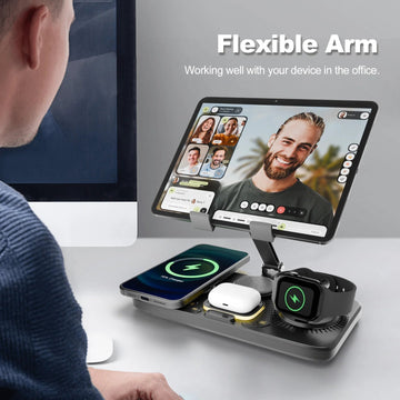 7-in-1 Wireless Charging Station: The Ultimate Apple Device Charging Solution - BaseMaxCore