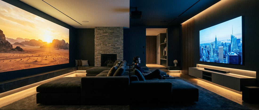 Projector vs. Large-Screen TV in 2026: Which One Actually Wins? - BaseMaxCore