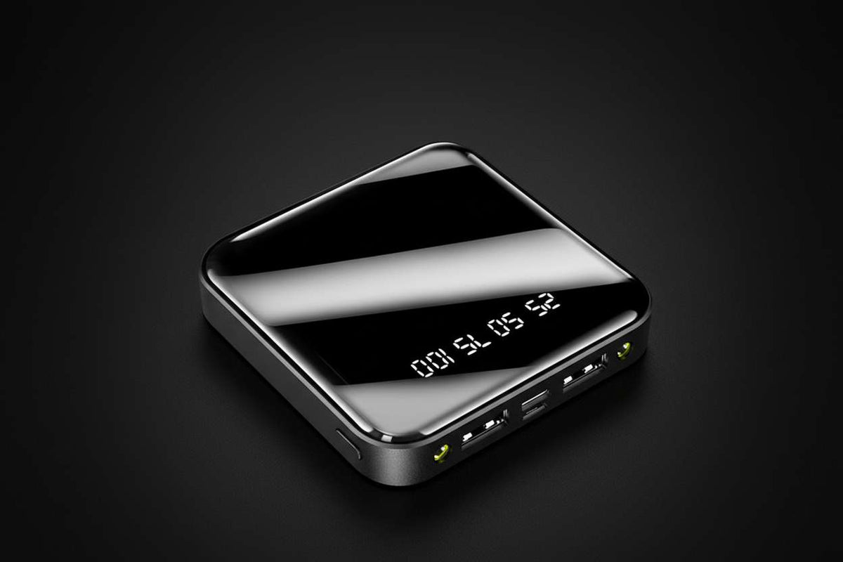 20,000mAh Mirror Power Bank with Digital Display - BaseMaxCore