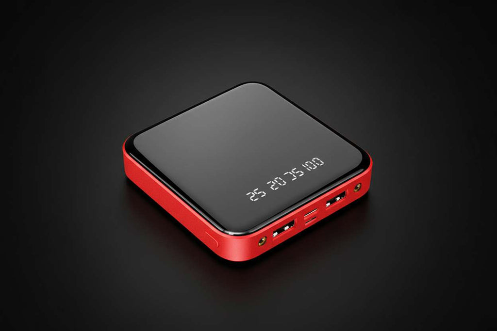 20,000mAh Mirror Power Bank with Digital Display - BaseMaxCore