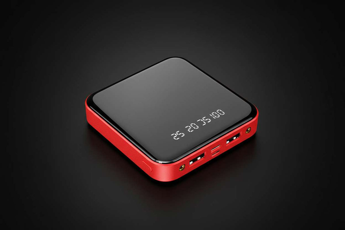 20,000mAh Mirror Power Bank with Digital Display - BaseMaxCore