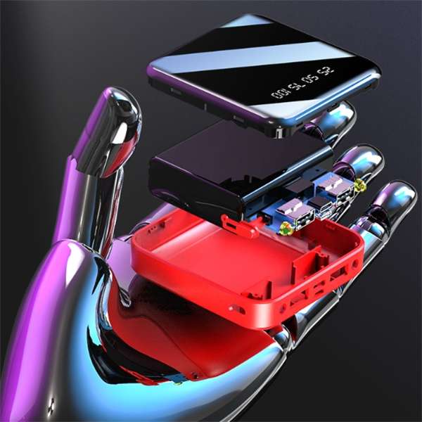 20,000mAh Mirror Power Bank with Digital Display - BaseMaxCore