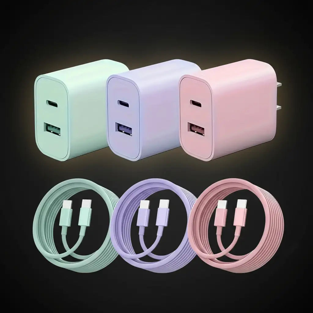 20W USB-C Fast Charger with 6FT Cable - BaseMaxCore