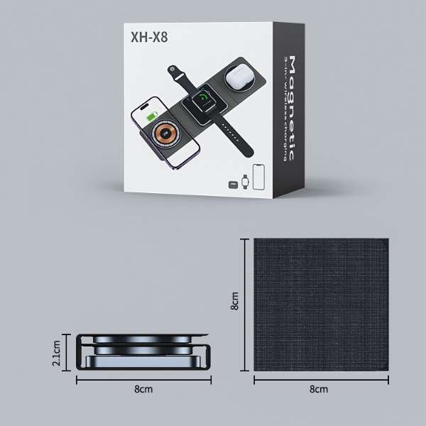 3-in-1 Magnetic Folding Wireless Charger - BaseMaxCore