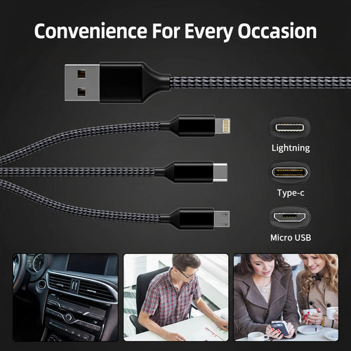 3-in-1 Multi Charging Cable - BaseMaxCore
