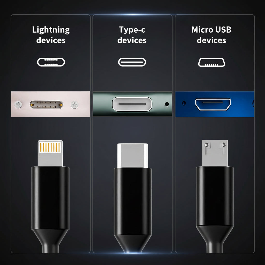 3-in-1 Multi Charging Cable - BaseMaxCore