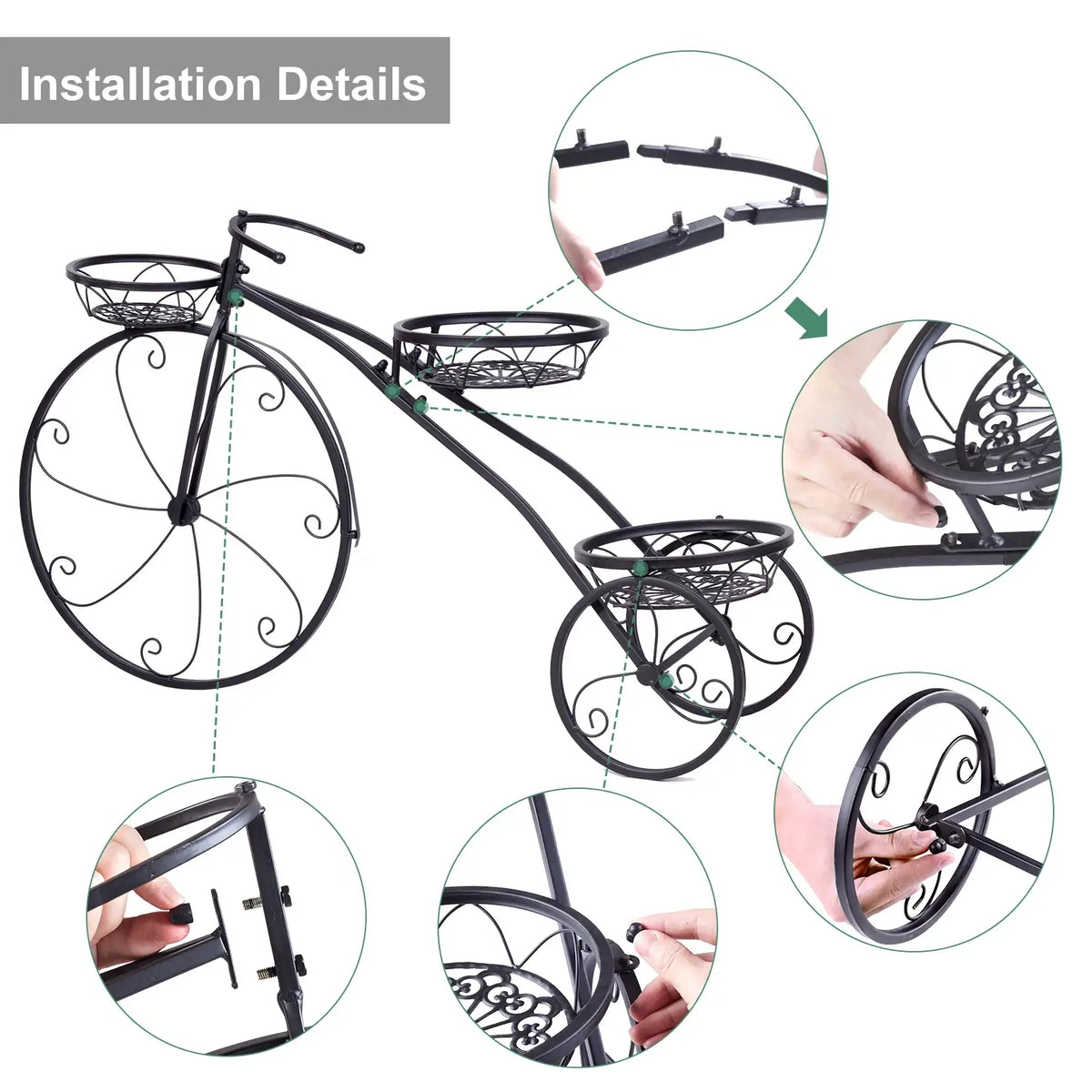3-Tier Bicycle Plant Stand - BaseMaxCore