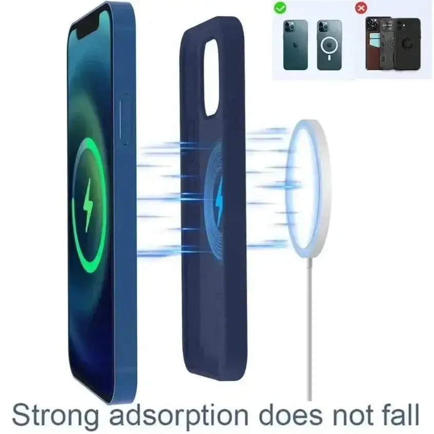 30W Magnetic Wireless Fast Charger for iPhone & AirPods - BaseMaxCore