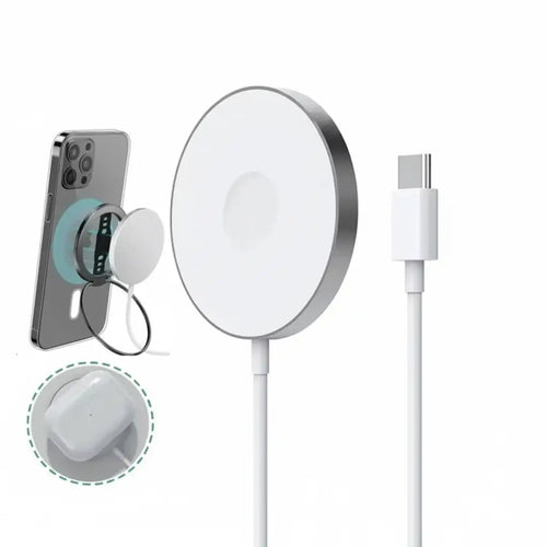30W Magnetic Wireless Fast Charger for iPhone & AirPods - BaseMaxCore