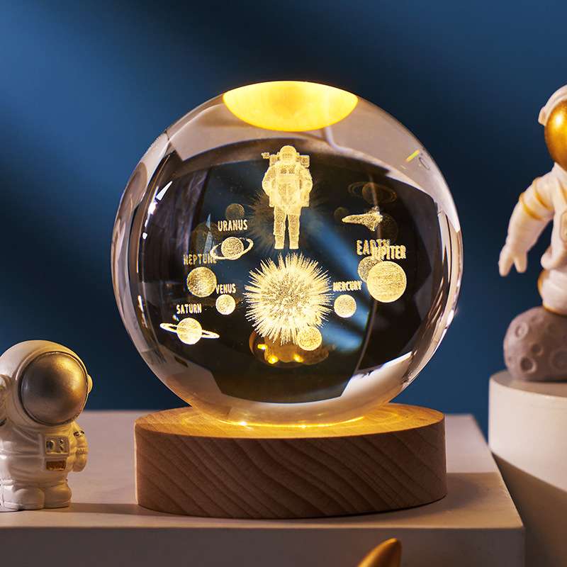 3D Crystal Ball Night Light - BaseMaxCore