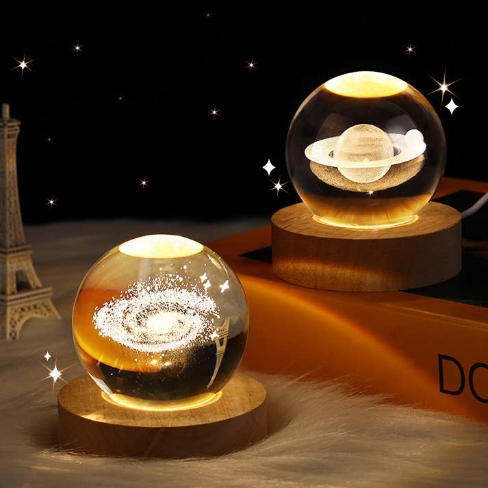 3D Crystal Ball Night Light - BaseMaxCore