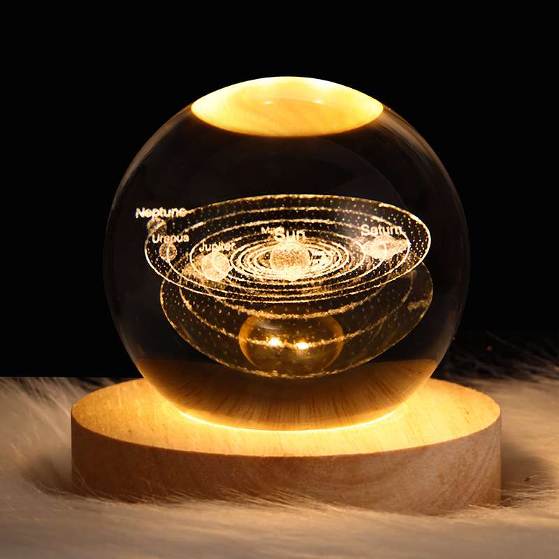 3D Crystal Ball Night Light - BaseMaxCore