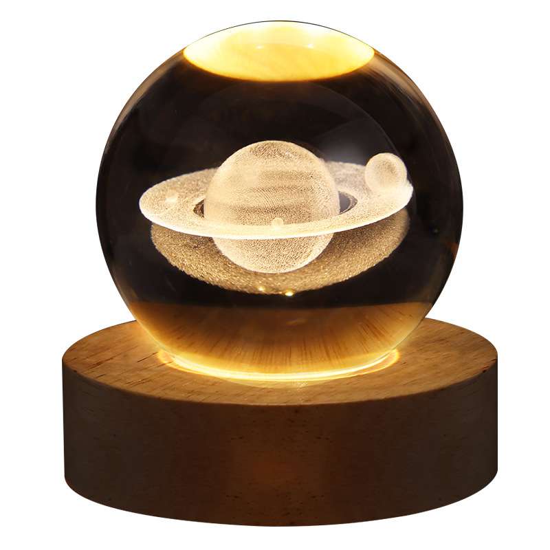 3D Crystal Ball Night Light - BaseMaxCore