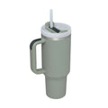 40 oz Insulated Tumbler with Handle & Straw - BaseMaxCore