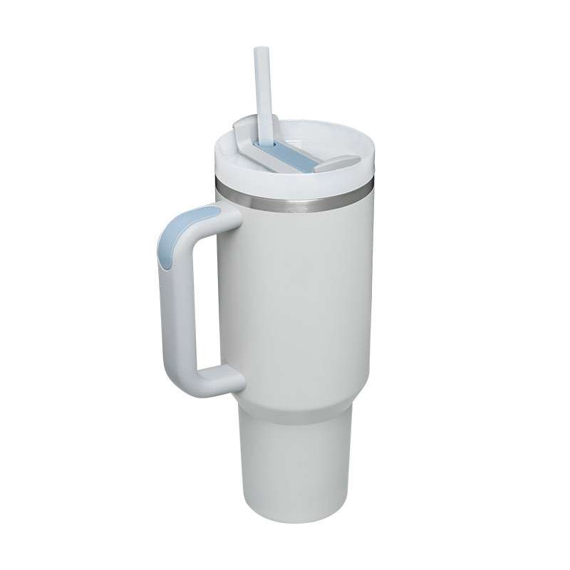 40 oz Insulated Tumbler with Handle & Straw - BaseMaxCore