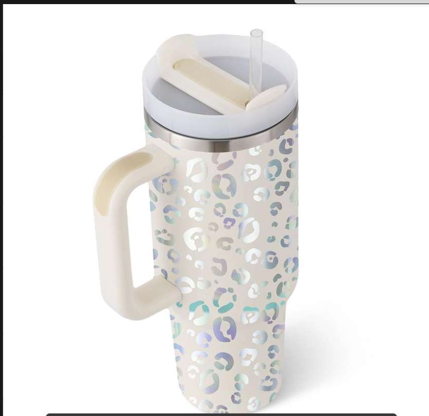 40 oz Insulated Tumbler with Handle & Straw - BaseMaxCore