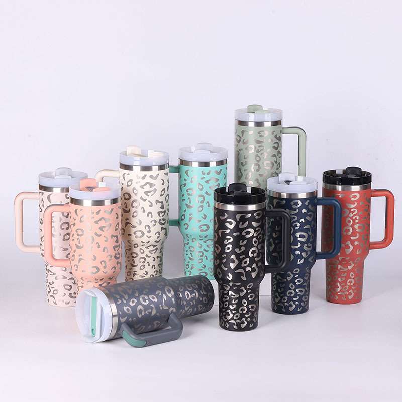 40 oz Insulated Tumbler with Handle & Straw - BaseMaxCore