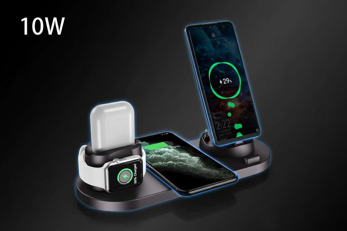 6-in-1 Wireless Charging Station - BaseMaxCore