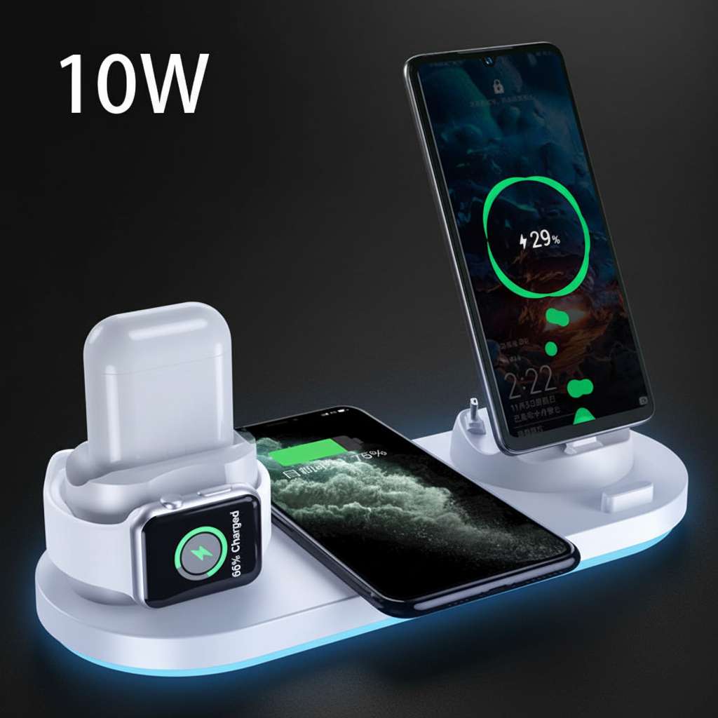 6-in-1 Wireless Charging Station - BaseMaxCore