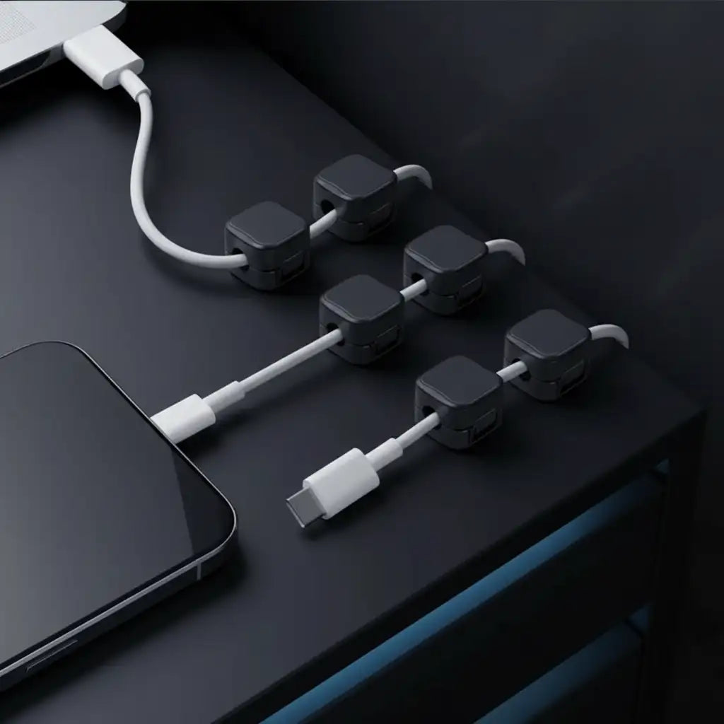 6-Pack Magnetic Cable Clips - BaseMaxCore