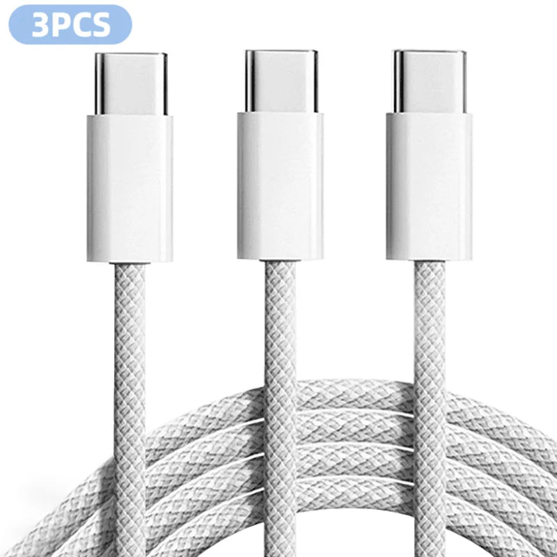 60W USB-C Braided Fast Charging Cable - BaseMaxCore
