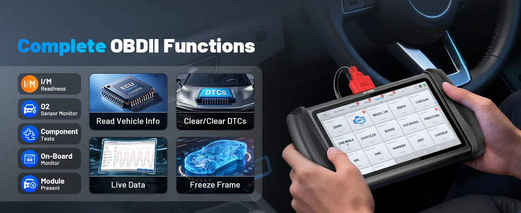 XTOOL InPlus IK618 IMMO Key Programming Tool Car Diagnostic Tools Key Programmer All Key Lost & Add Key With KC100 VS X100 PAD3