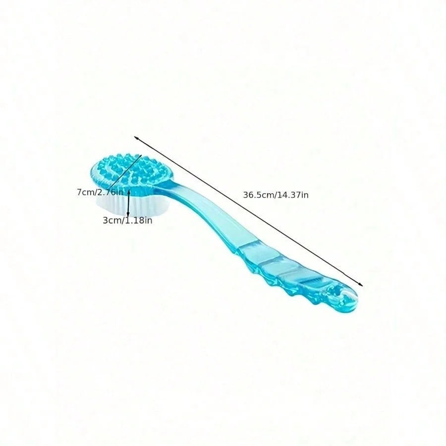 Long-Handle Exfoliating Back Scrubber Bath Brush | Soft Bristles, Non-Slip Grip