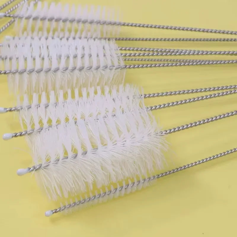 Straw Cleaning Brush Set | 10-Pack Reusable Brushes for Metal & Glass Straws