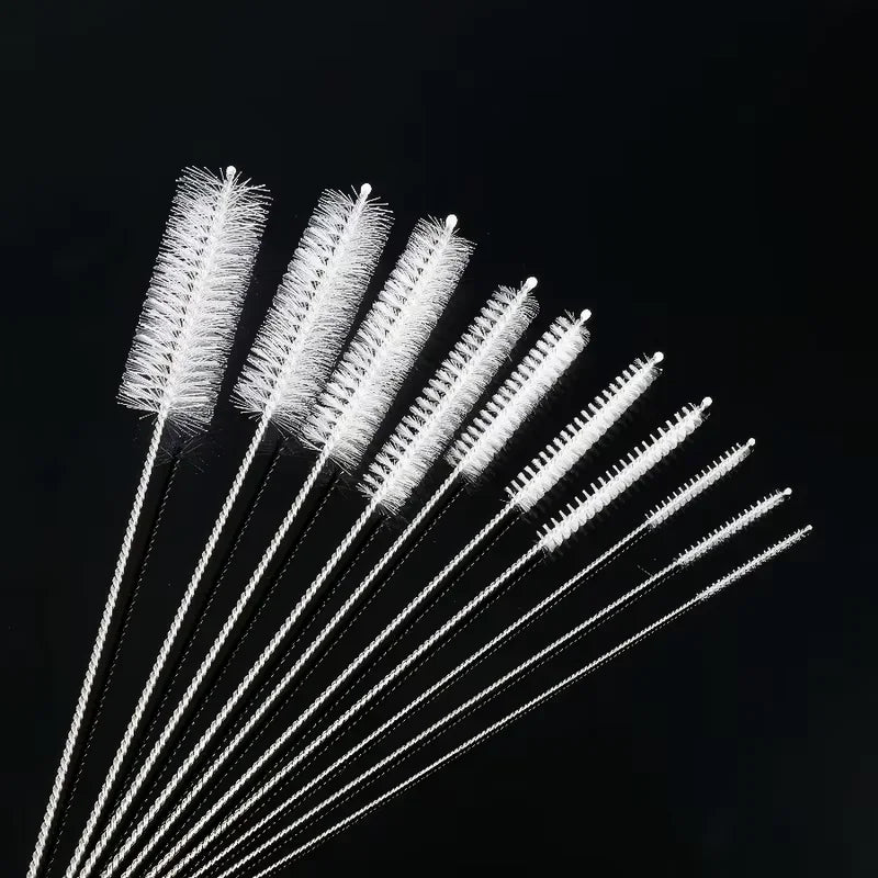Straw Cleaning Brush Set | 10-Pack Reusable Brushes for Metal & Glass Straws