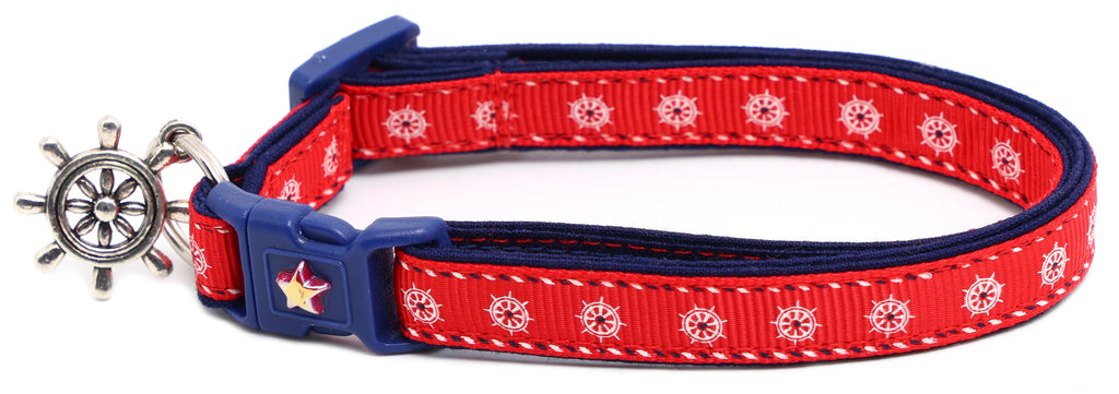 Ships Wheels Breakaway Cat Collar