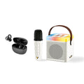 Ultimate Sound & Party Combo:  Portable Karaoke Set & True Wireless Stereo Earbuds