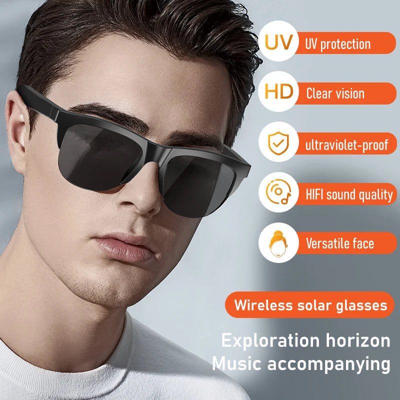 Koipsse Smart Bluetooth Sunglasses – Wireless Calls, Music & UV Protection for Men & Women