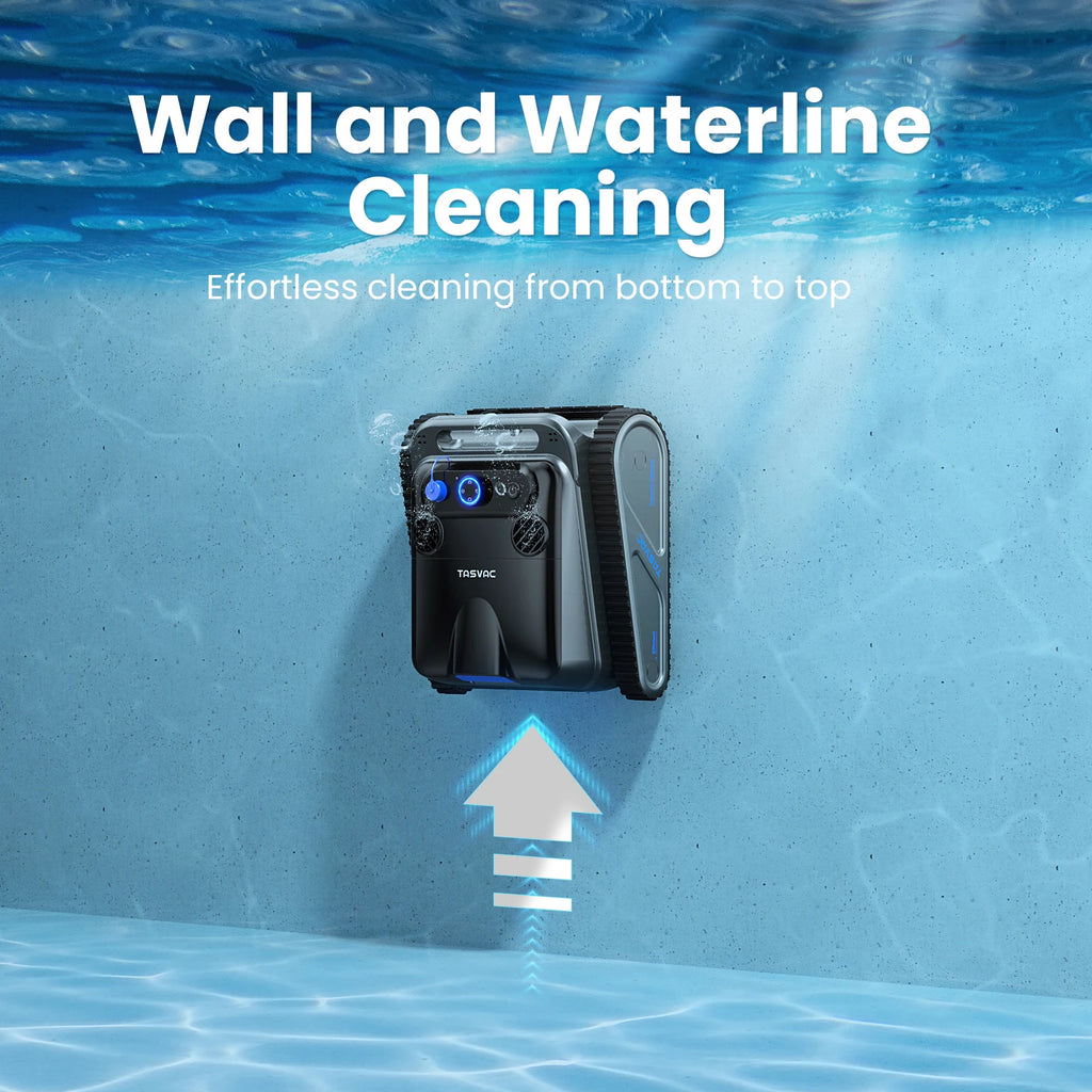INSE Cordless Robotic Pool Cleaner – 4 Motors, 300-Min Battery, Wall & Waterline Cleaning for Inground Pools