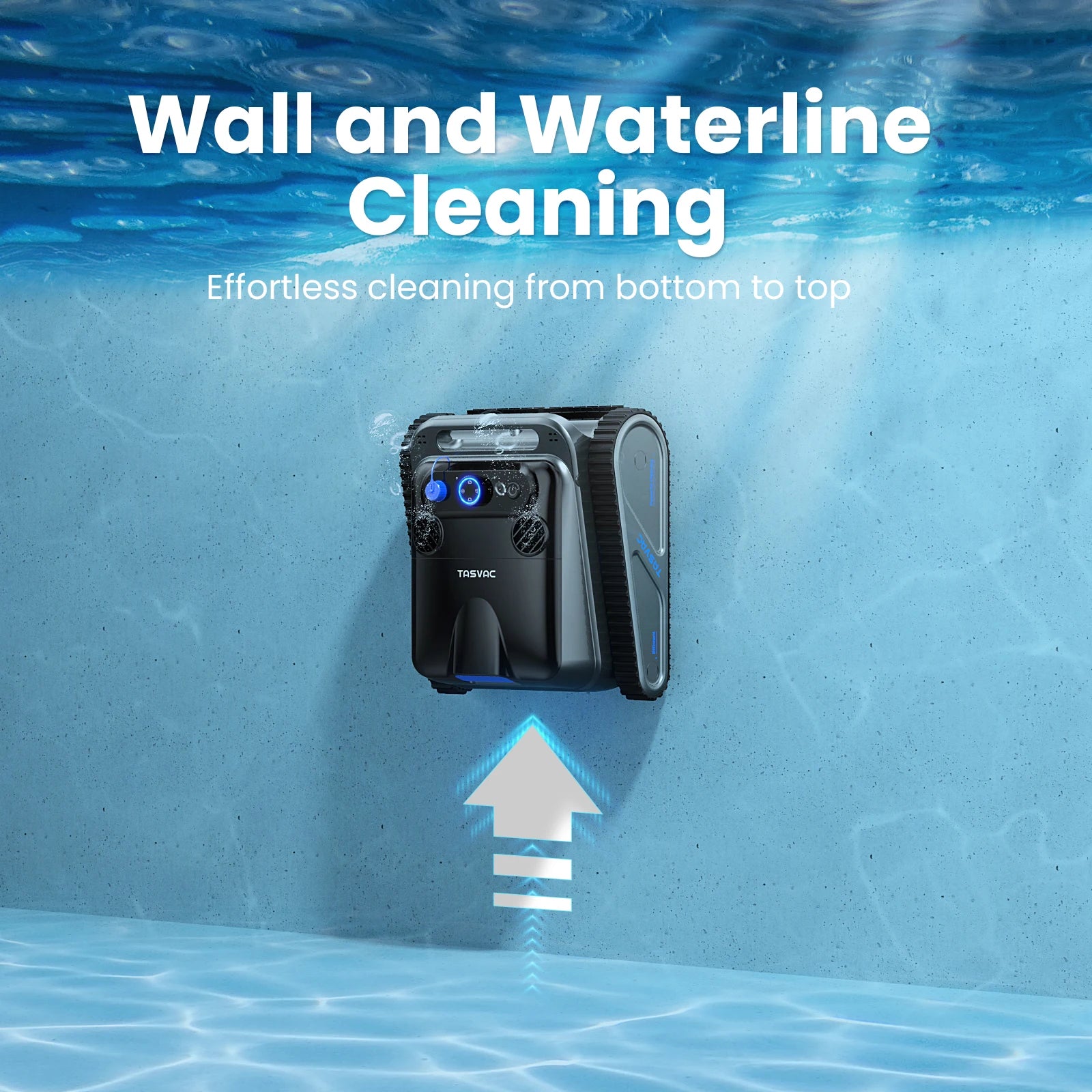 INSE Cordless Robotic Pool Cleaner – 4 Motors, 300-Min Battery, Wall & Waterline Cleaning for Inground Pools
