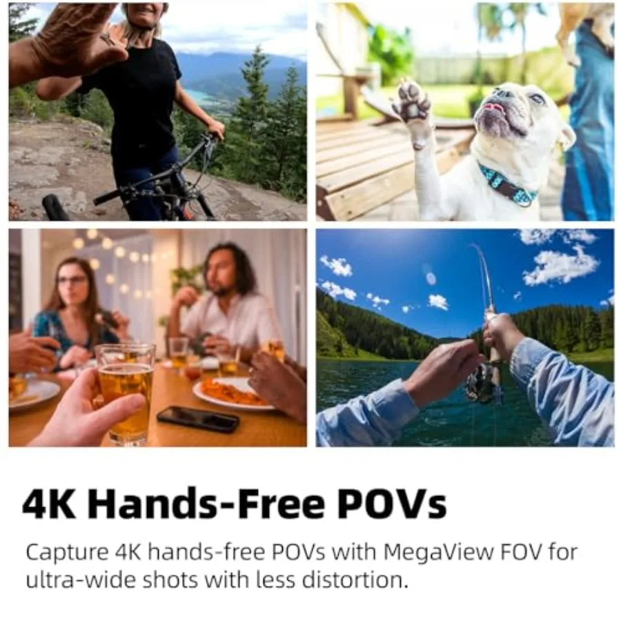 4K Mini Body Camera – Thumb-Sized Hands-Free Wearable POV Recorder with 64GB Storage for Work, Travel & Pet Walks