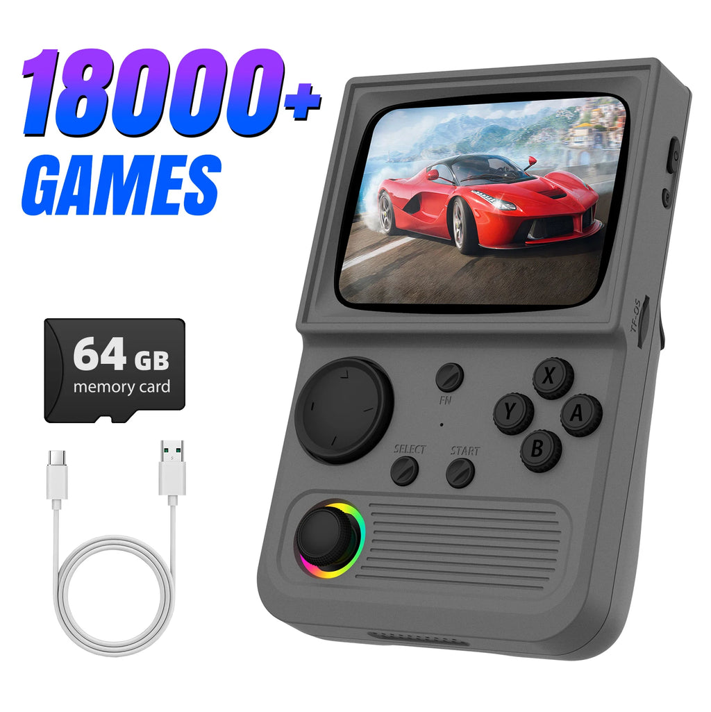 AISLPC R36T Handheld Game Console 18000+Game 3.5'' IPS Screen Wi-Fi Multiplayer Portable Pocket TV Video Console Ship From US