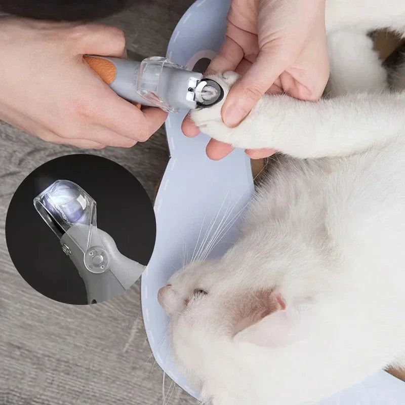 Pet Nail Clipper Scissors With LED Light Cat Dog Nail Clippers Tool Scissors Nail Toeclaw Cutter Scissors
