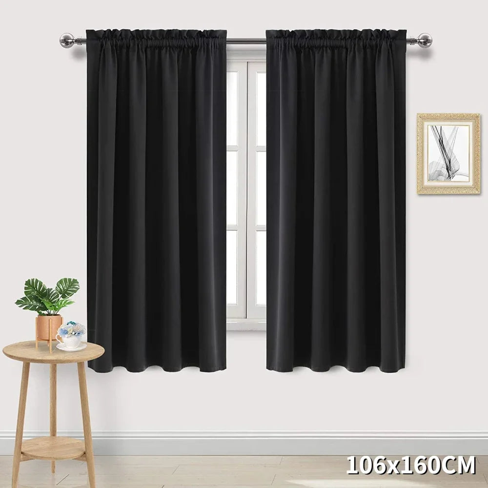 Blackout Curtain Panel — 90–99% Light Blocking, Thermal Insulated, Grommet Top, 100% Polyester