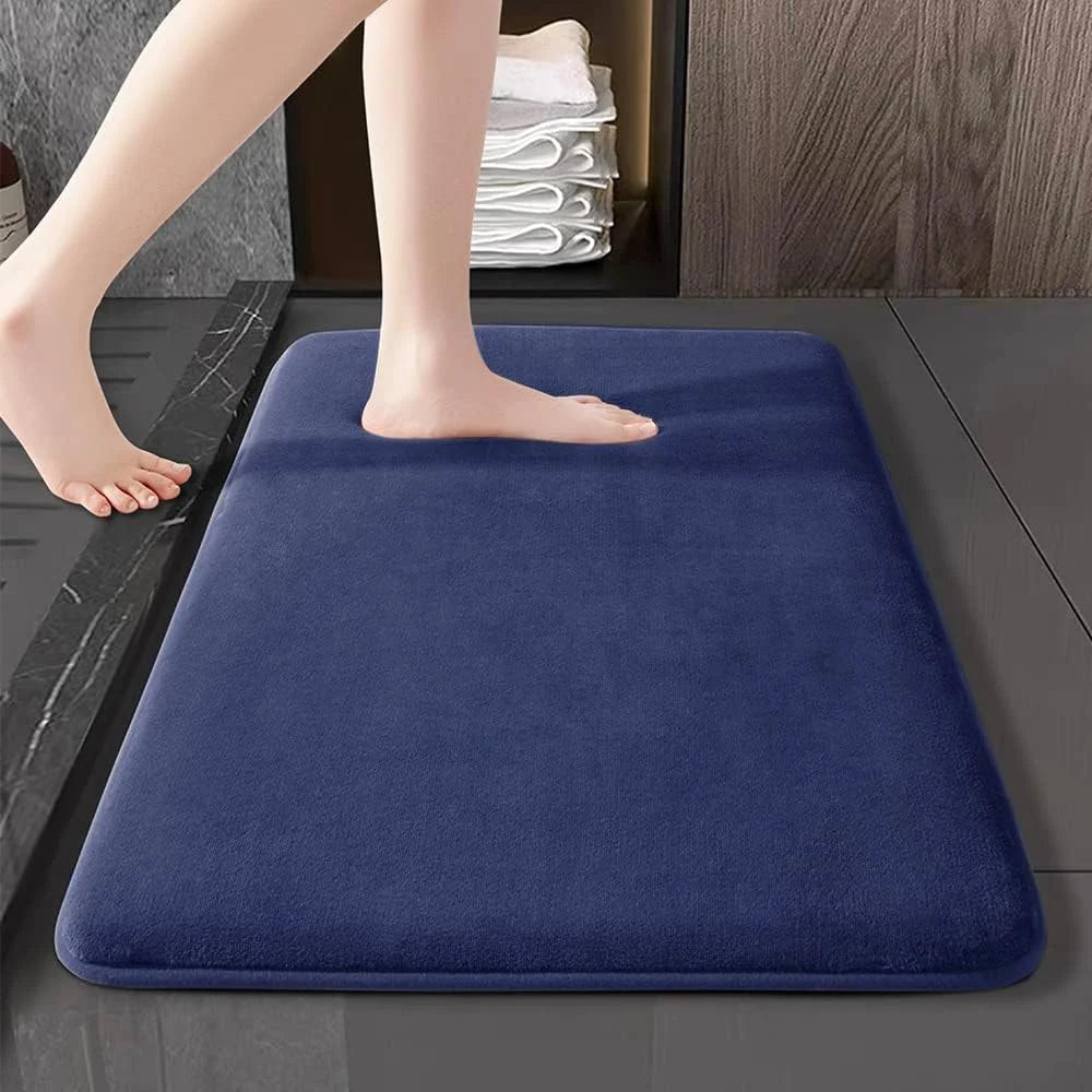 Super Absorbent Non-Slip Bath Mat - Coral Velvet Bathroom & Door Floor Mat