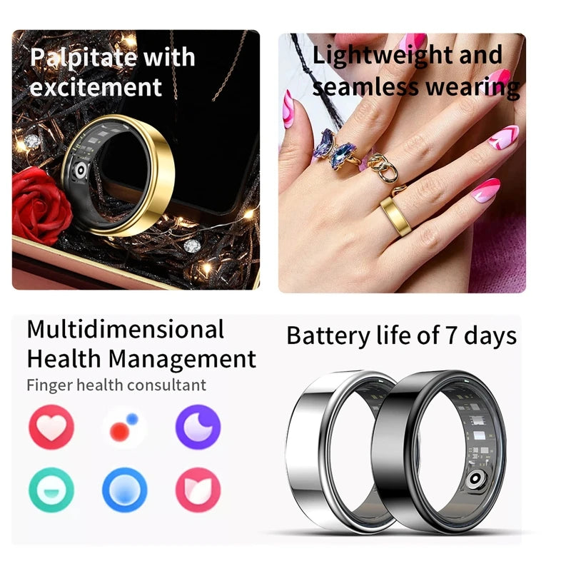 Smart Ring R09 — Heart Rate, Blood Pressure & Bluetooth Calls