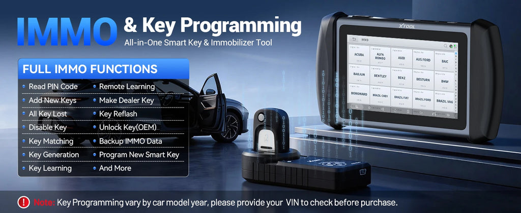 XTOOL InPlus IK618 IMMO Key Programming Tool Car Diagnostic Tools Key Programmer All Key Lost & Add Key With KC100 VS X100 PAD3