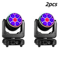 2PCS 7x40W Bee Eye Beam Wash Halo Effect Mini LED Moving Head RGBW 4in1DMX512 Control For DJ Disco Party Nightclub Wedding KTV