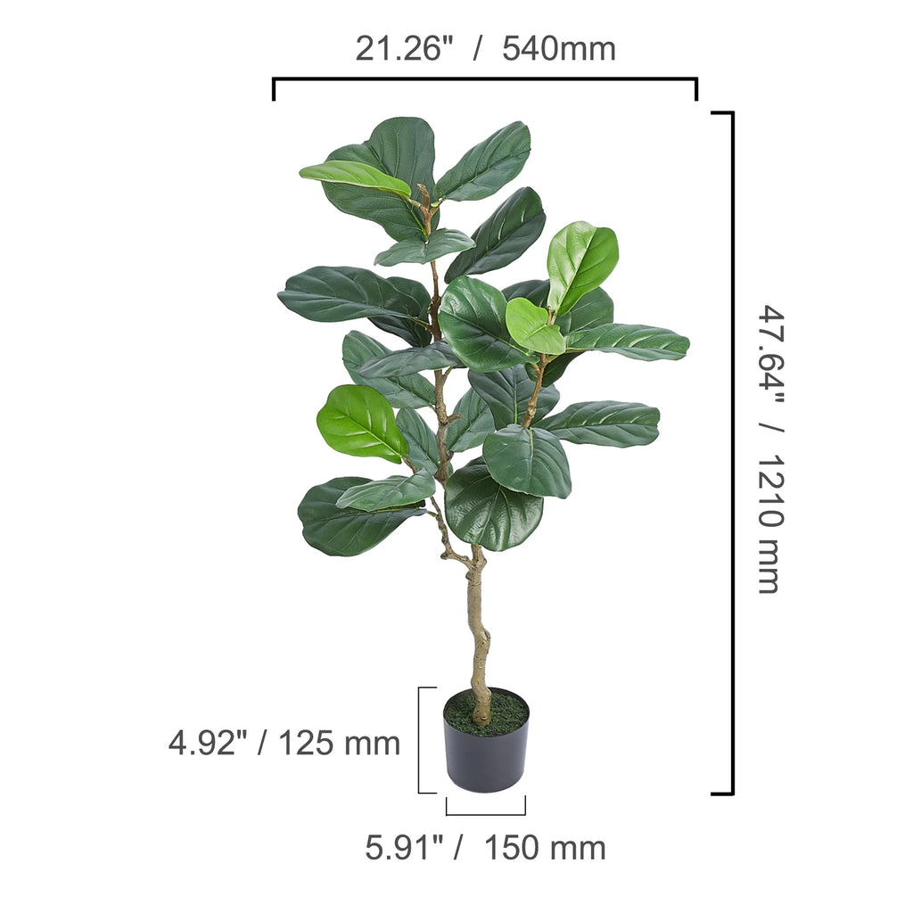 SucceBuy Artificial Olive Tree | 4ft / 5ft / 6ft | Lifelike Faux Plant for Home & Office