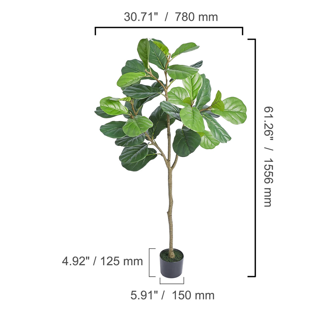 SucceBuy Artificial Olive Tree | 4ft / 5ft / 6ft | Lifelike Faux Plant for Home & Office