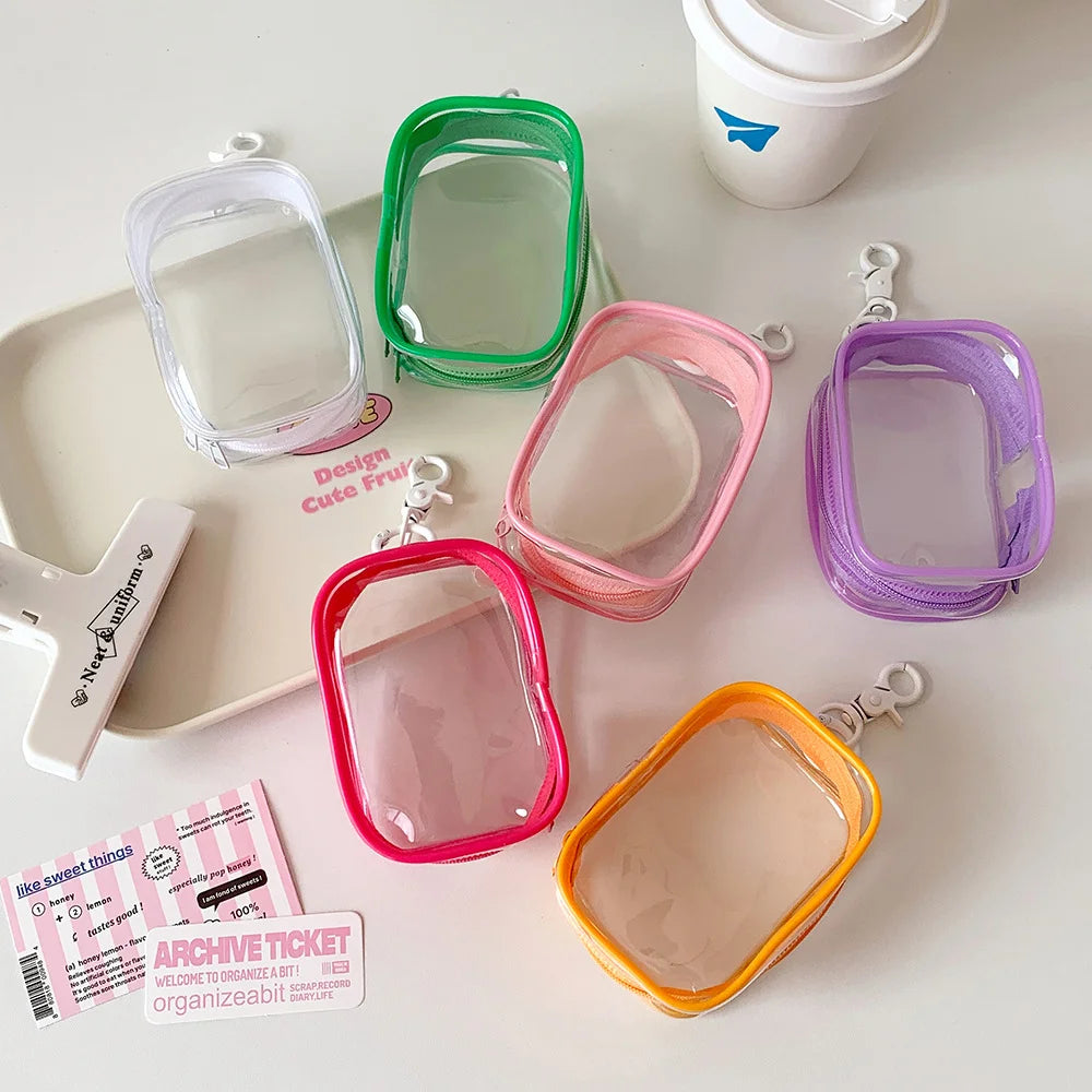 Portable Cotton Doll Storage Bag, Dopamine Color Data Cable Storage Bag, Cube Blind Box Doll Display Bag