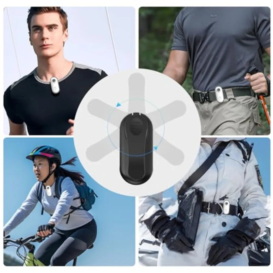 4K Mini Body Camera – Thumb-Sized Hands-Free Wearable POV Recorder with 64GB Storage for Work, Travel & Pet Walks