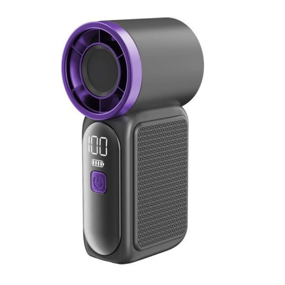 2026 New High-speed Mini Handheld Small Fan, 100 Speed Small Air Cannon USB Charging Endurance Turbo Portable Outdoor Fan