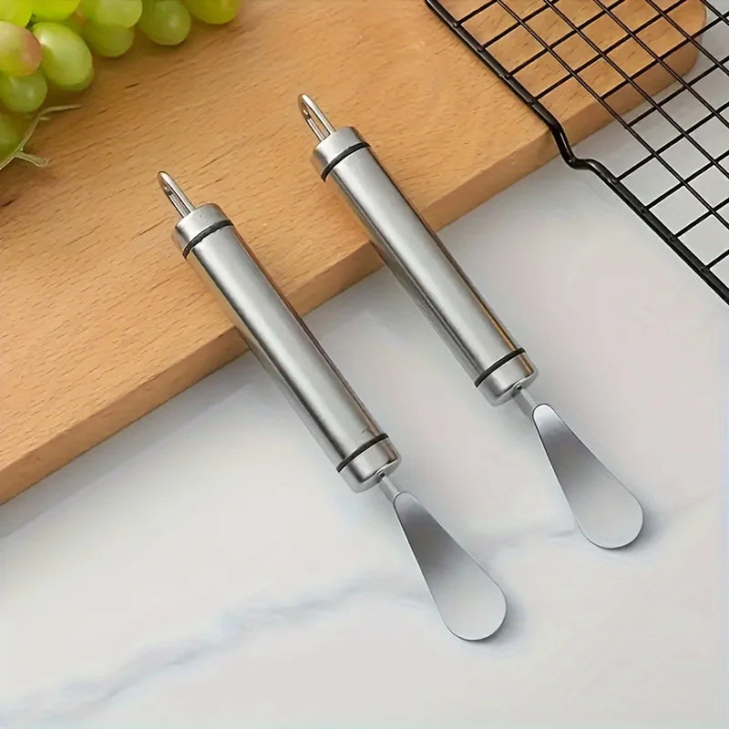 Stainless Steel Citrus & Orange Peeler with Handle - Kitchen Fruit Peeling Tool