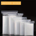 100Pcs Small Ziplock Bags, Clear Reclosable Plastic Storage Bags, Thickened Food Grade Zip Seal Pouches for Jewelry, Food & Small Items Packaging
