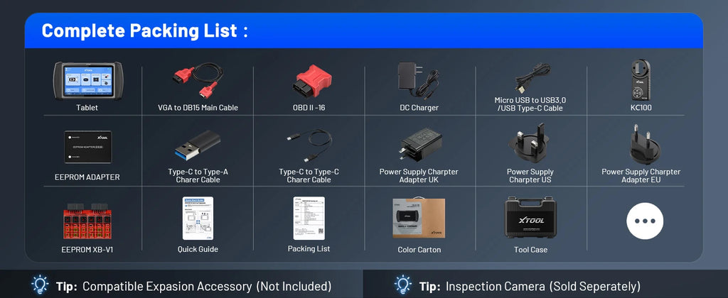 XTOOL InPlus IK618 IMMO Key Programming Tool Car Diagnostic Tools Key Programmer All Key Lost & Add Key With KC100 VS X100 PAD3